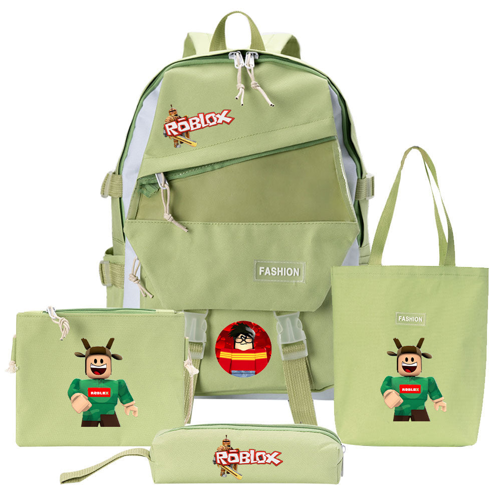 Canvas-Rucksack mit Schulzubehör – Bild 8 | LuxeStyle