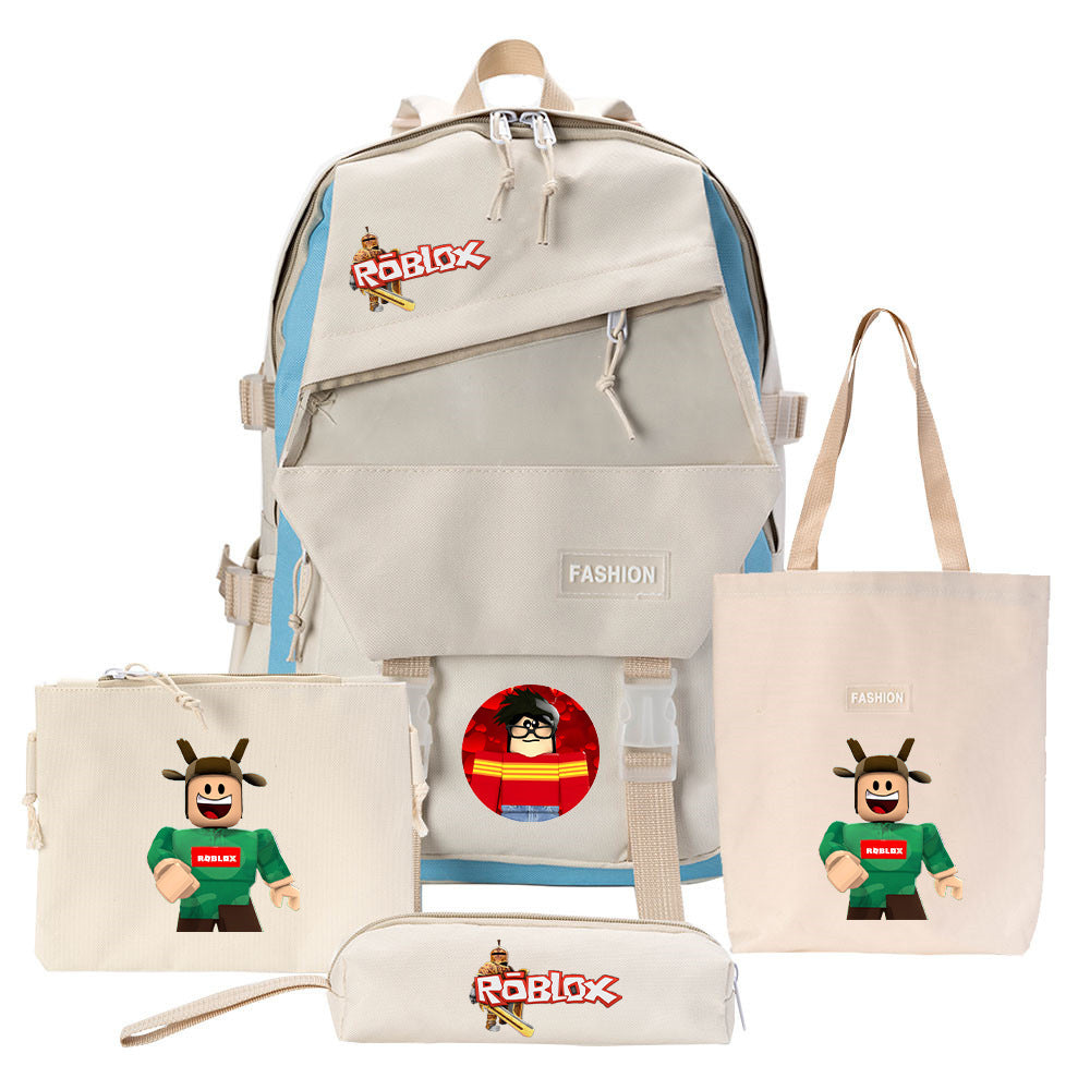Canvas-Rucksack mit Schulzubehör – Bild 7 | LuxeStyle