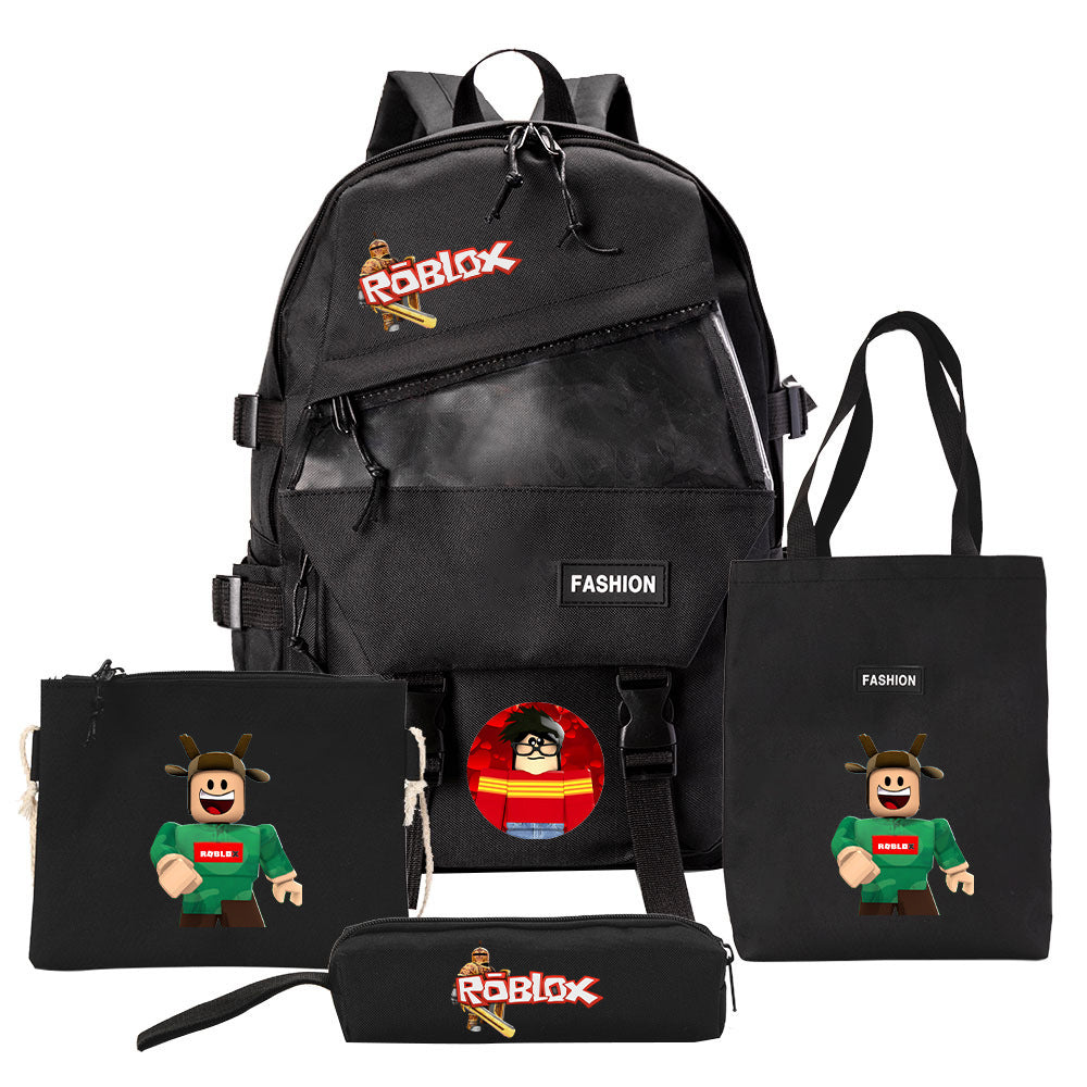 Canvas-Rucksack mit Schulzubehör | LuxeStyle