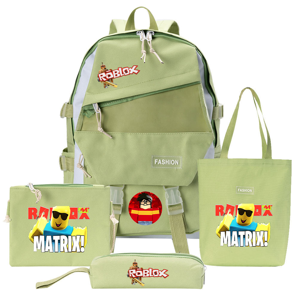 Canvas-Rucksack mit Schulzubehör – Bild 6 | LuxeStyle
