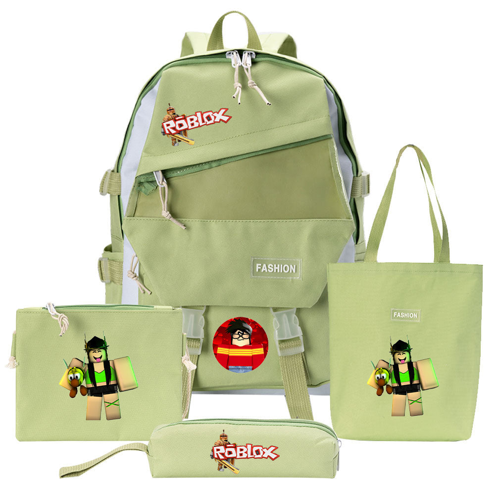 Canvas-Rucksack mit Schulzubehör – Bild 5 | LuxeStyle