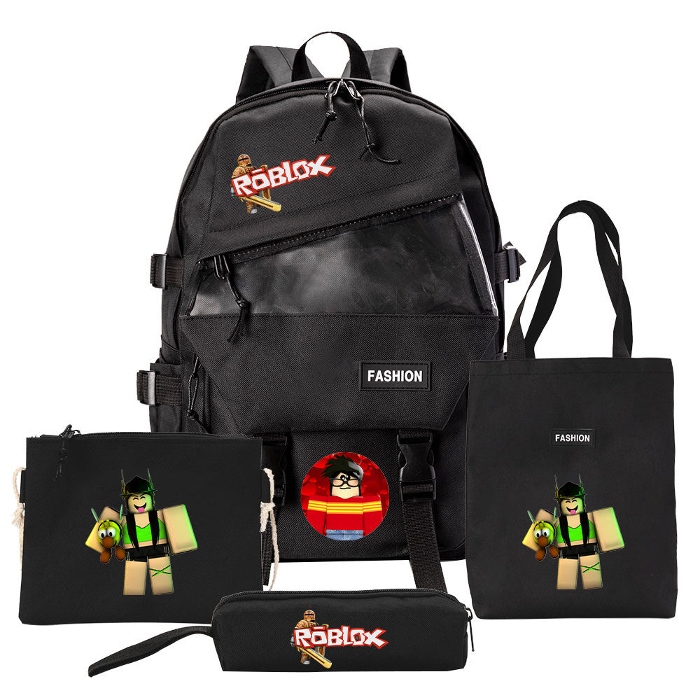 Canvas-Rucksack mit Schulzubehör – Bild 2 | LuxeStyle