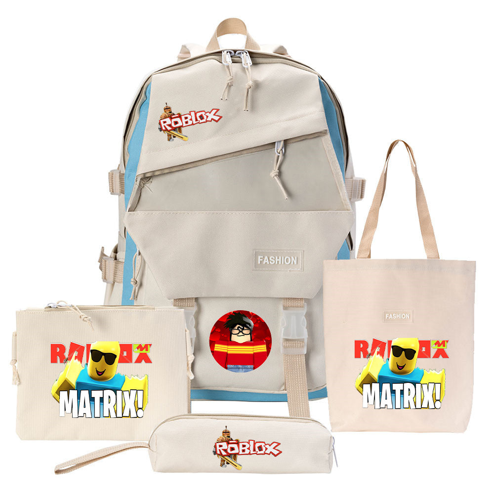 Canvas-Rucksack mit Schulzubehör – Bild 10 | LuxeStyle