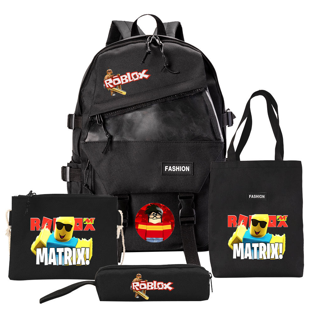 Canvas-Rucksack mit Schulzubehör – Bild 12 | LuxeStyle
