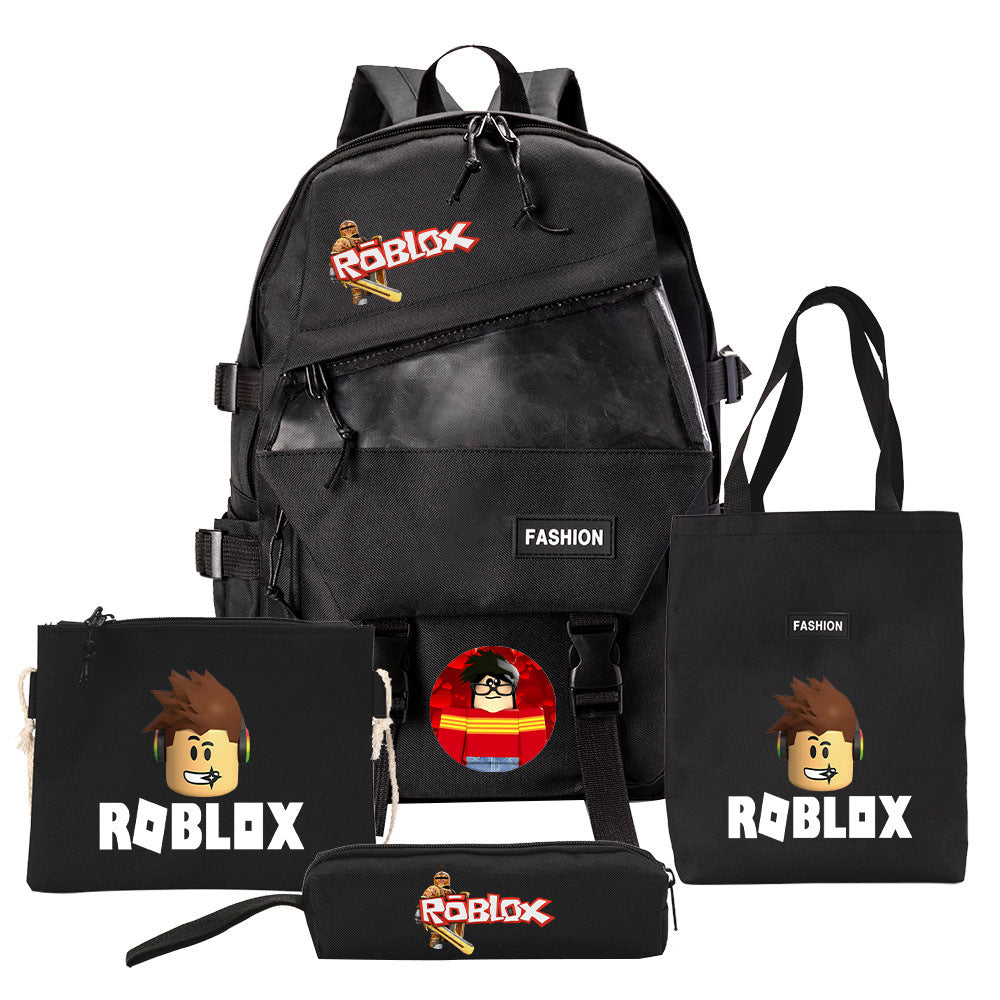 Canvas-Rucksack mit Schulzubehör – Bild 3 | LuxeStyle