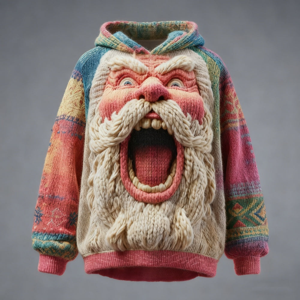 3D Retro Hoodie für Herren