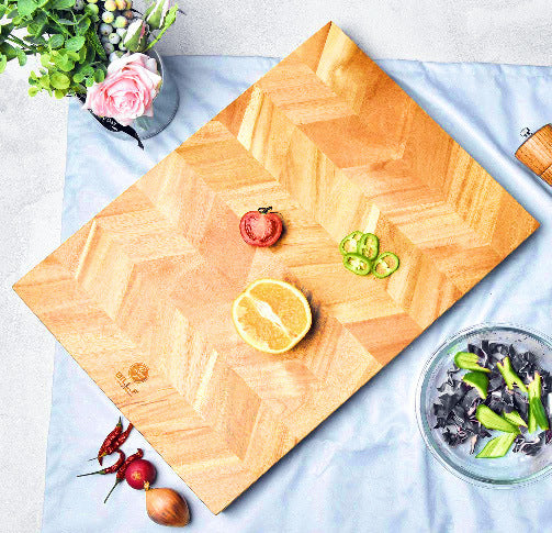 Buchenholz-Schneidebrett, zweifarbig – Bild 2 | LuxeStyle