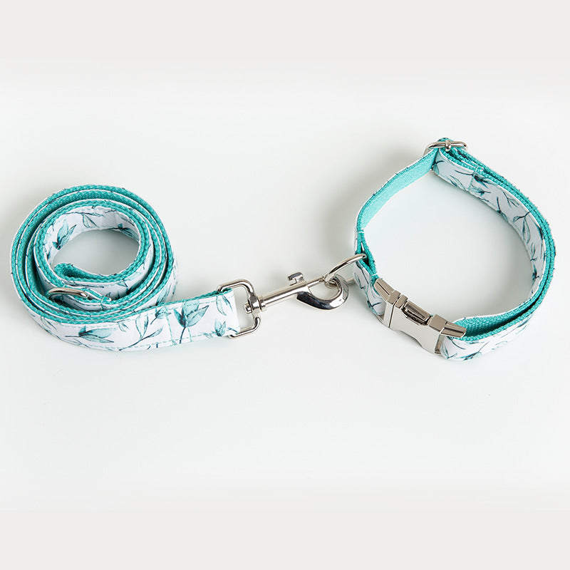 Halsband- und Leinen-Set «Small Leaf» – Bild 5 | LuxeStyle