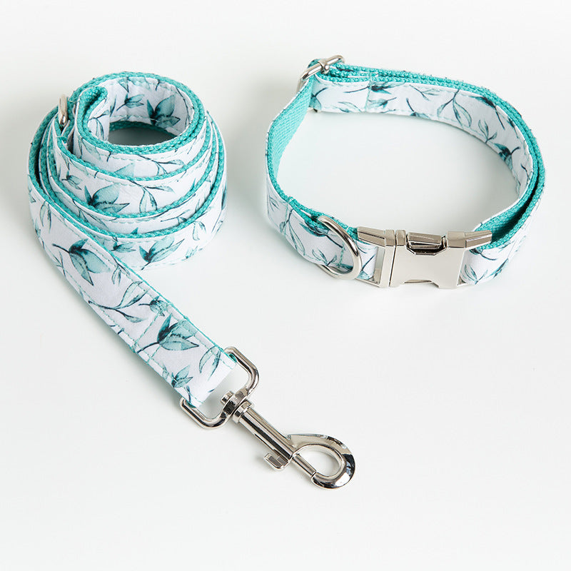 Halsband- und Leinen-Set «Small Leaf» – Bild 4 | LuxeStyle