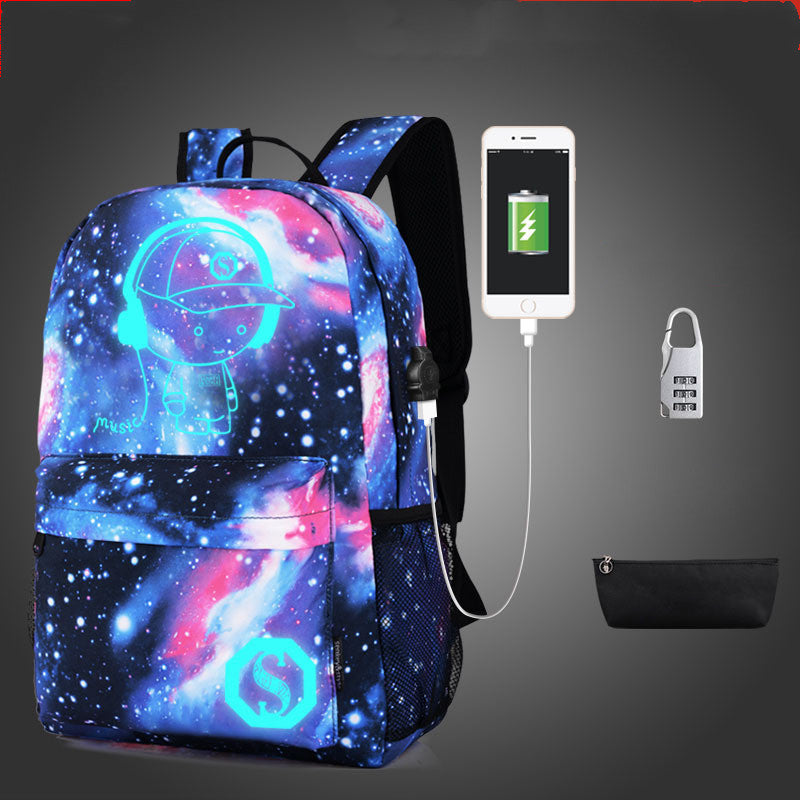 Oxford Rucksack mit Print für Damen und Herren – Bild 3 | LuxeStyle