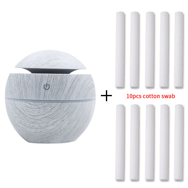 Aroma Diffuser Mini Luftbefeuchter Holzoptik