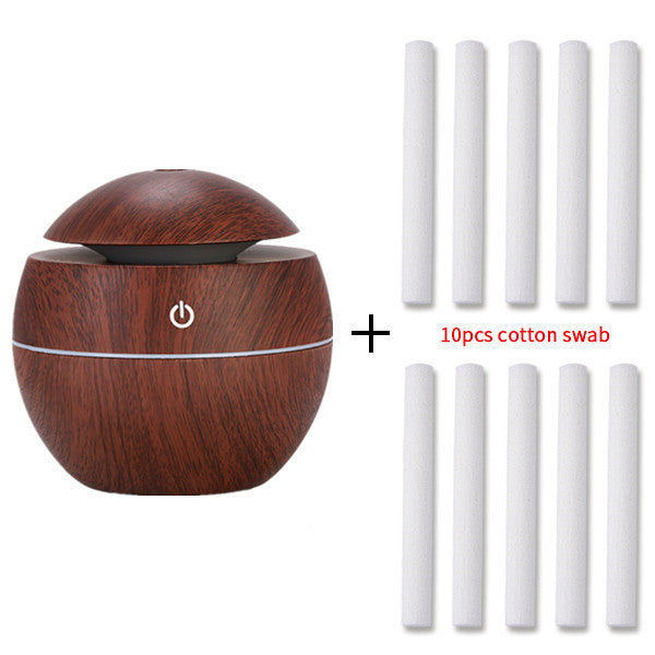 Aroma Diffuser Mini Luftbefeuchter Holzoptik