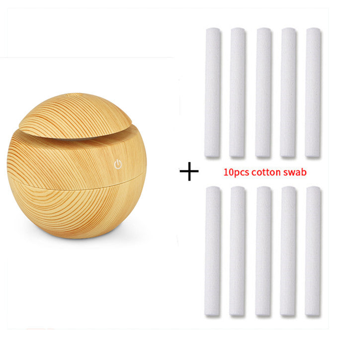 Aroma Diffuser Mini Luftbefeuchter Holzoptik
