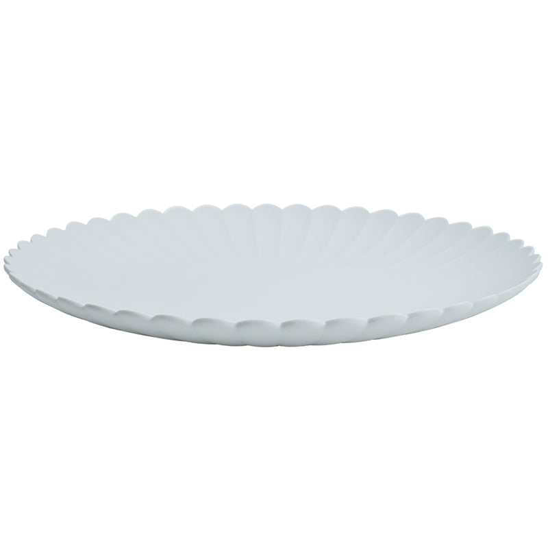 Grau-weisser Chrysanthemen-Essteller | LuxeStyle