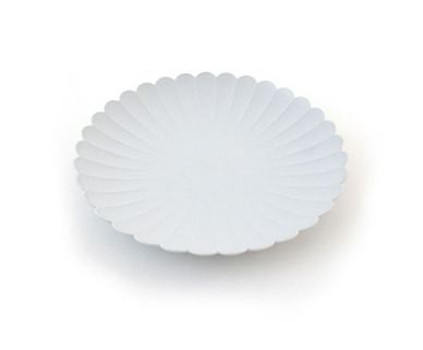 Grau-weisser Chrysanthemen-Essteller – Bild 3 | LuxeStyle