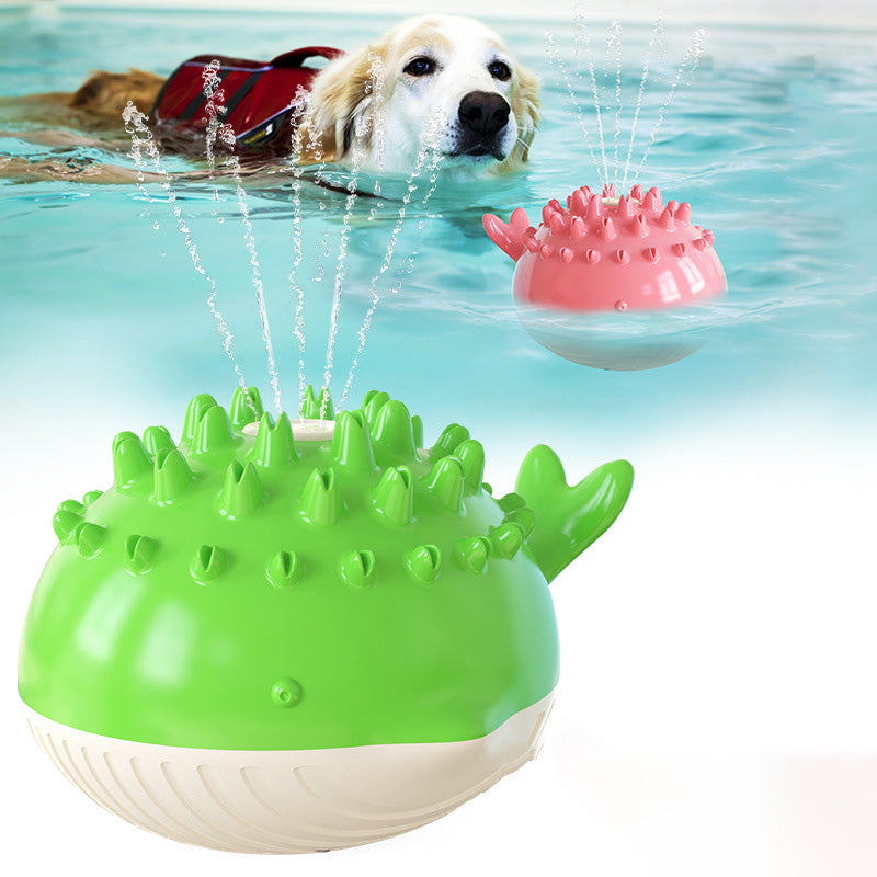 Schwimmendes Wassersprüh-Hundespielzeug