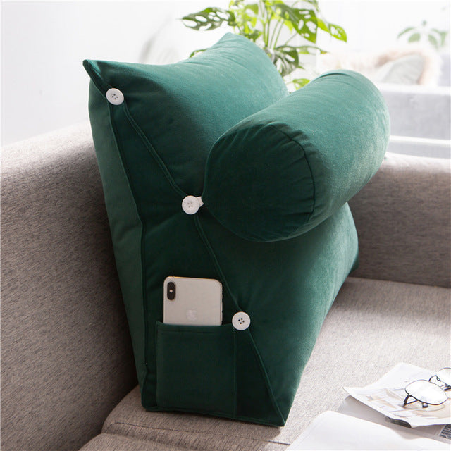 Dreieckiges Kissen, abnehmbar & waschbar – Bild 2 | LuxeStyle