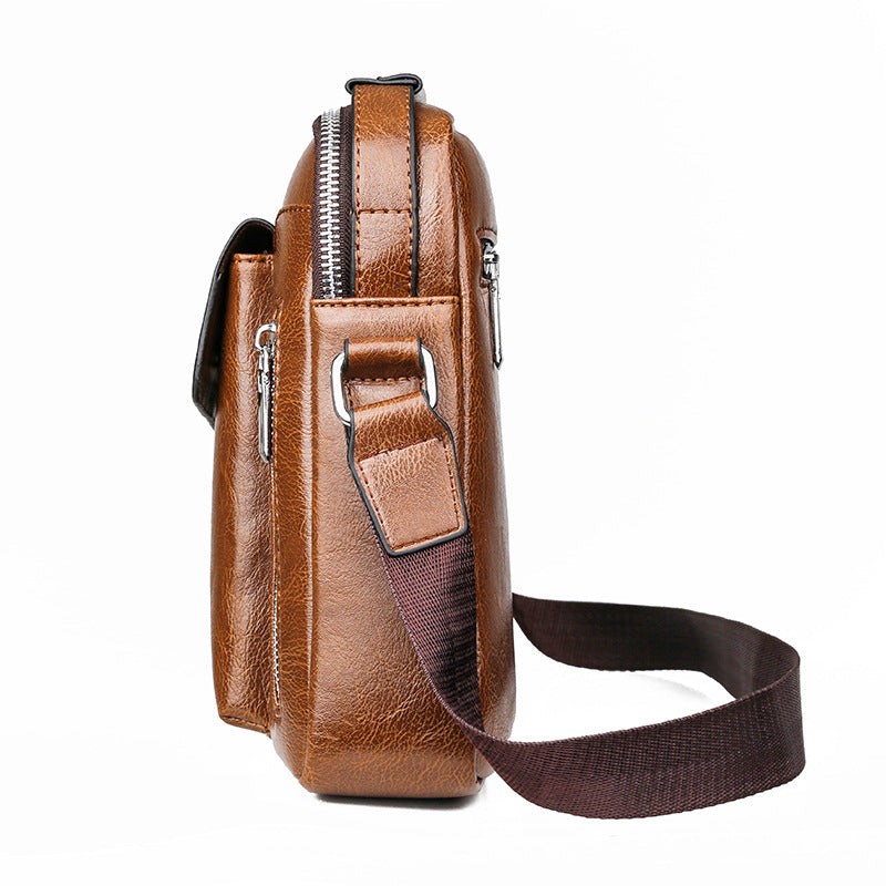 Herren Umhängetasche PU Leder – Bild 3 | LuxeStyle