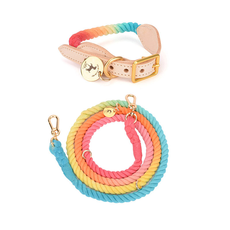 Multifunktionale Regenbogen-Hundeleine – Bild 6 | LuxeStyle