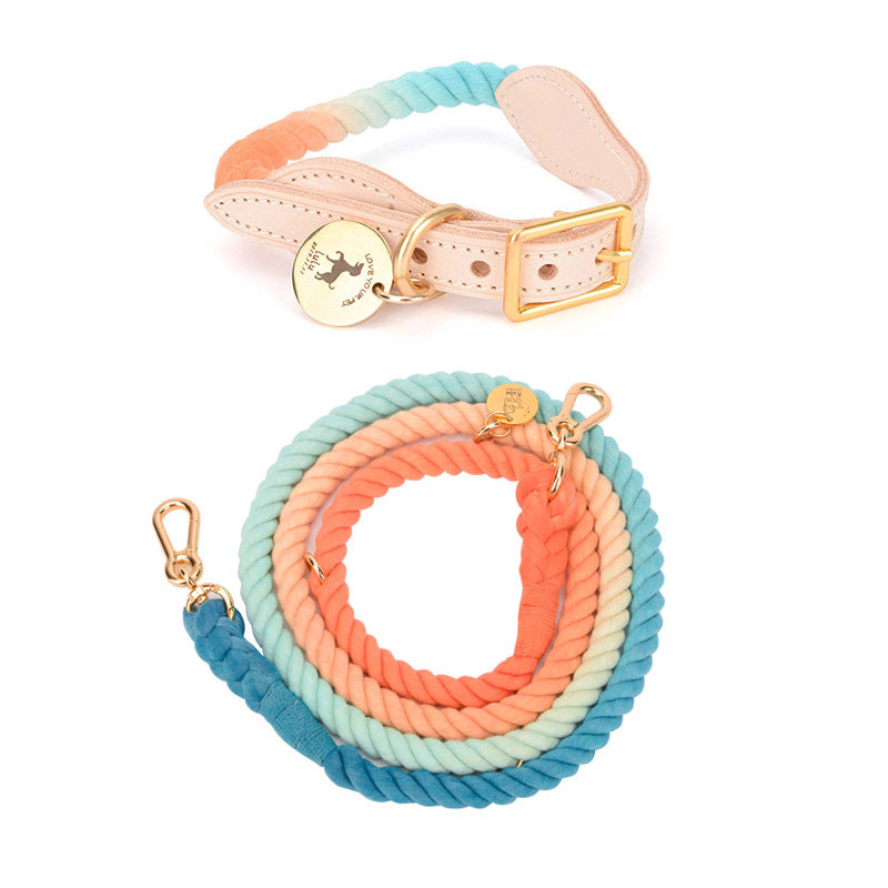 Multifunktionale Regenbogen-Hundeleine – Bild 2 | LuxeStyle