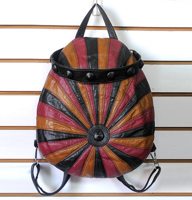Schultertasche mit kontrastierendem Stichmuster – Bild 5 | LuxeStyle