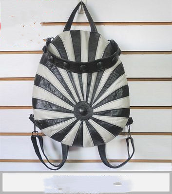 Schultertasche mit kontrastierendem Stichmuster – Bild 6 | LuxeStyle