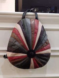 Schultertasche mit kontrastierendem Stichmuster | LuxeStyle