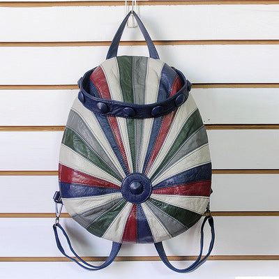 Schultertasche mit kontrastierendem Stichmuster – Bild 8 | LuxeStyle