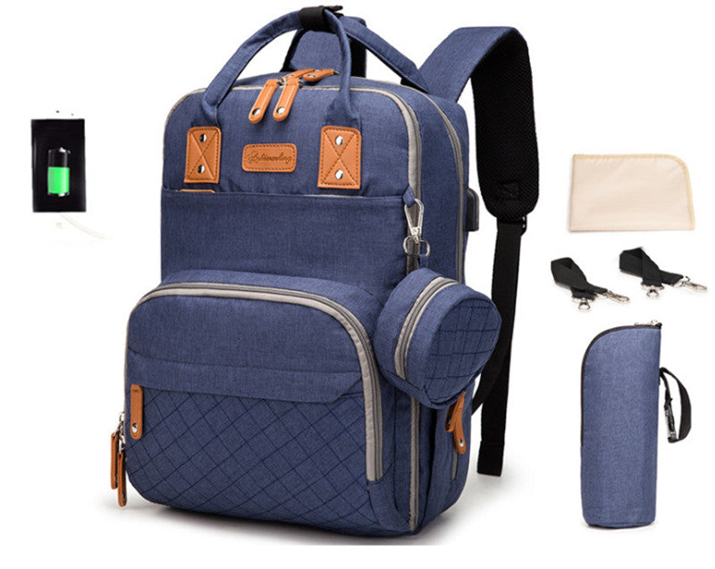 Mommy‑Rucksack aus Oxford‑Gewebe 42×26×15 cm – Bild 8 | LuxeStyle