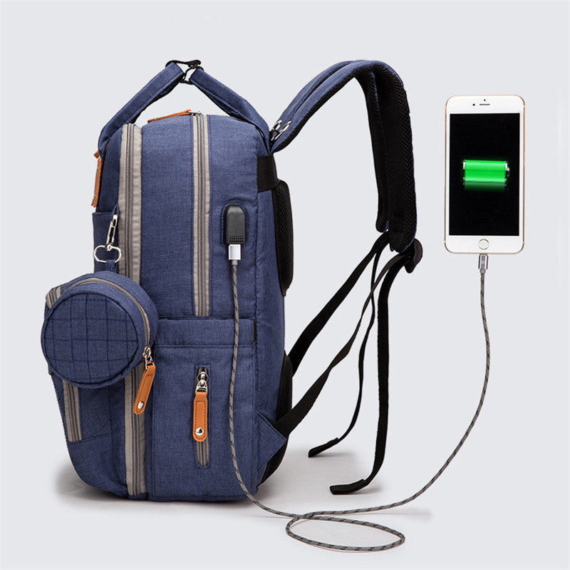 Mommy‑Rucksack aus Oxford‑Gewebe 42×26×15 cm – Bild 2 | LuxeStyle