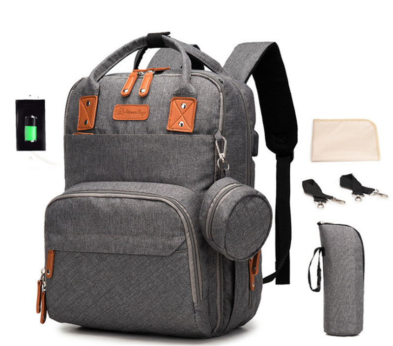 Mommy‑Rucksack aus Oxford‑Gewebe 42×26×15 cm – Bild 4 | LuxeStyle