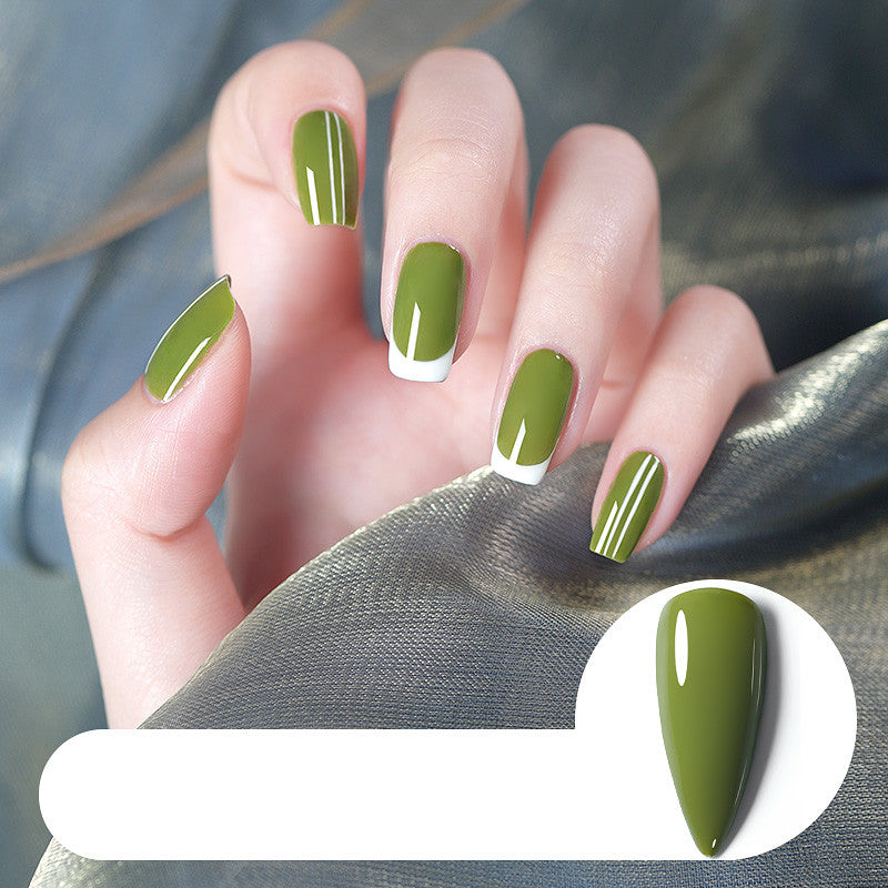 Ablösbarer Nagellack in Dunkelgrün – Bild 3 | LuxeStyle