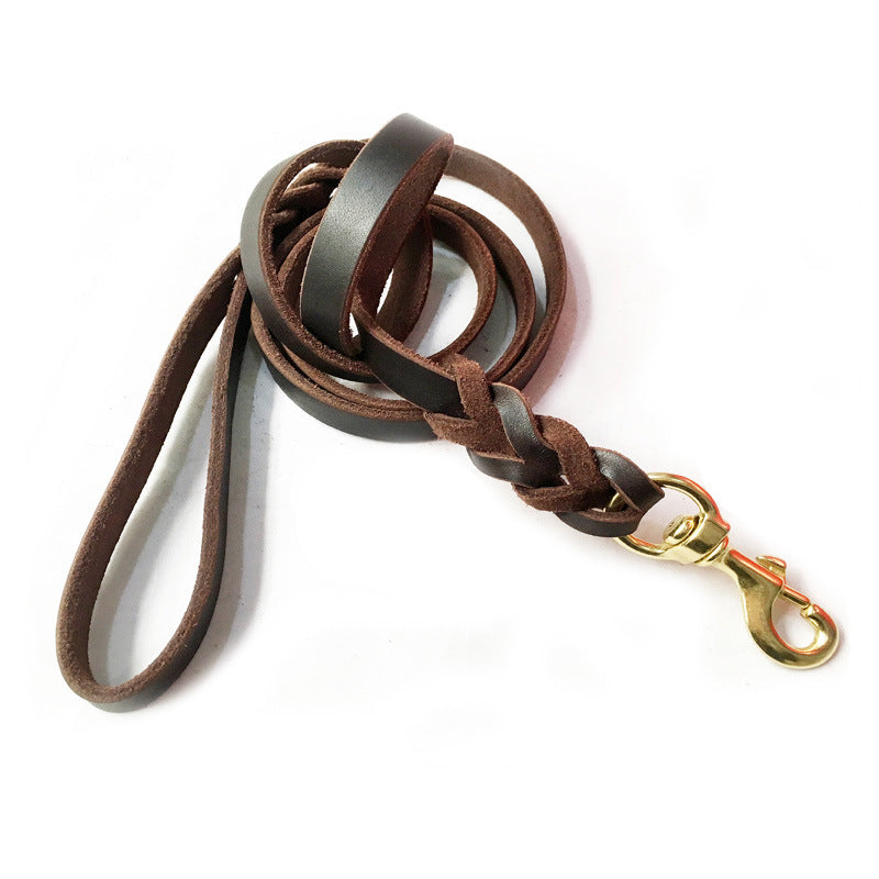 Leder-Hundeleine für Training und Alltag, 2m | LuxeStyle
