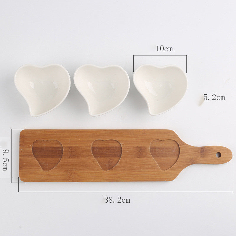 Nachmittagstee-Dessertteller 3er-Set mit Tablett – Bild 3 | LuxeStyle