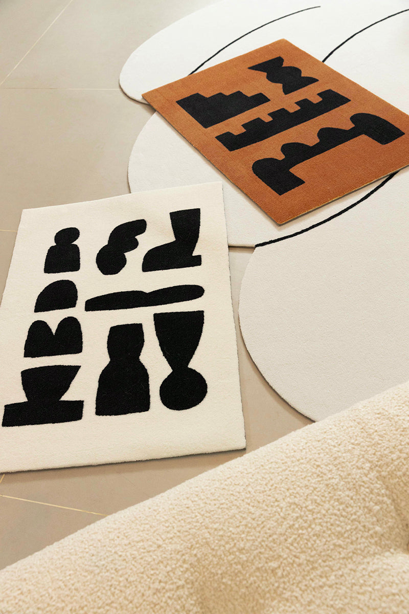 Retro Geometrisches Bettvorleger – Bild 2 | LuxeStyle