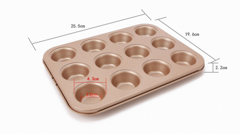 Muffin-Backform für 12 Küchlein | LuxeStyle