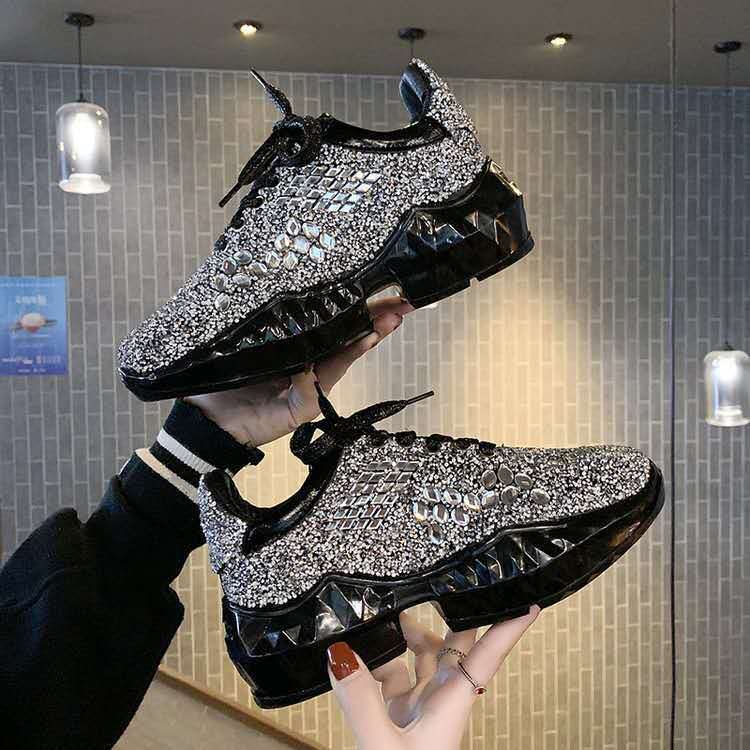 Glitzer-Sneaker mit dicker Sohle – Bild 7 | LuxeStyle