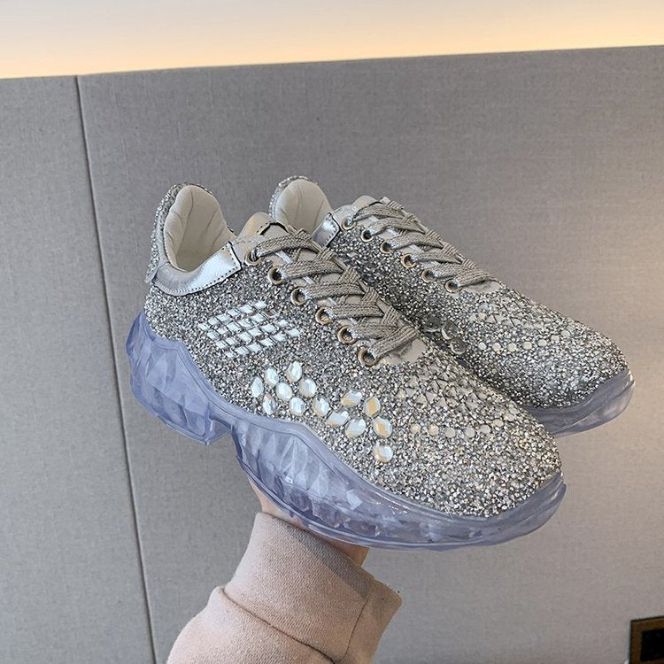 Glitzer-Sneaker mit dicker Sohle – Bild 8 | LuxeStyle