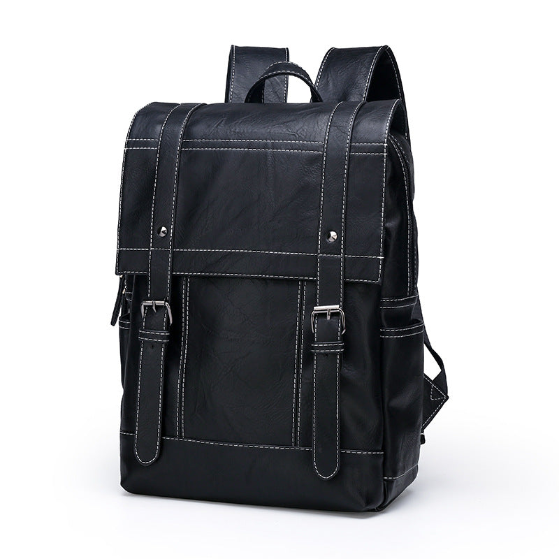 Männlicher PU-Leder Rucksack – wasserfest – Bild 2 | LuxeStyle