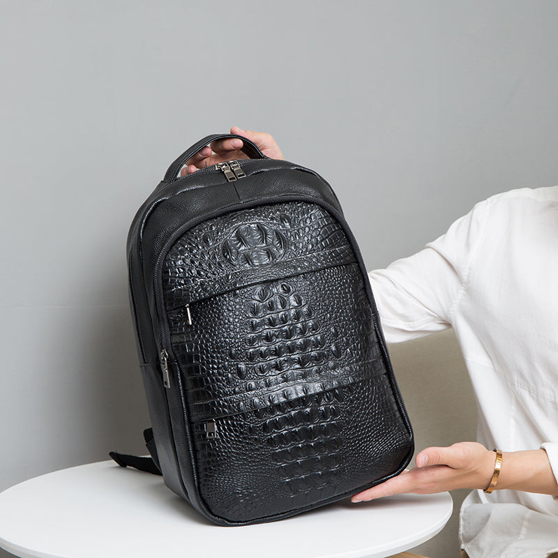 Klassischer Lederrucksack für Männer – Bild 4 | LuxeStyle