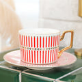 Kaffee- und Teetasse mit Untertasse aus Porzellan | LuxeStyle
