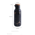 Keramik Öl- und Essigflasche mit Marmor-Muster | LuxeStyle