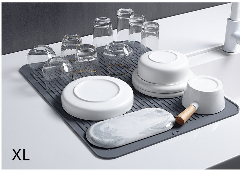 Silikon-Abtropfmatte XL, Grau – Bild 3 | LuxeStyle