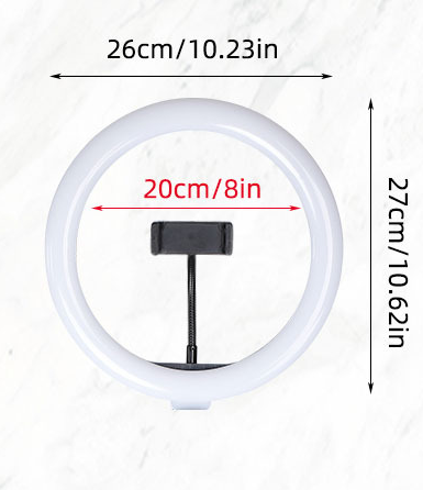 Live Ringlicht 26cm für Beauty & Selfie