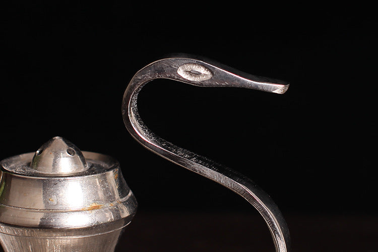 Handgefertigter Silber-Schwan Räucherständer