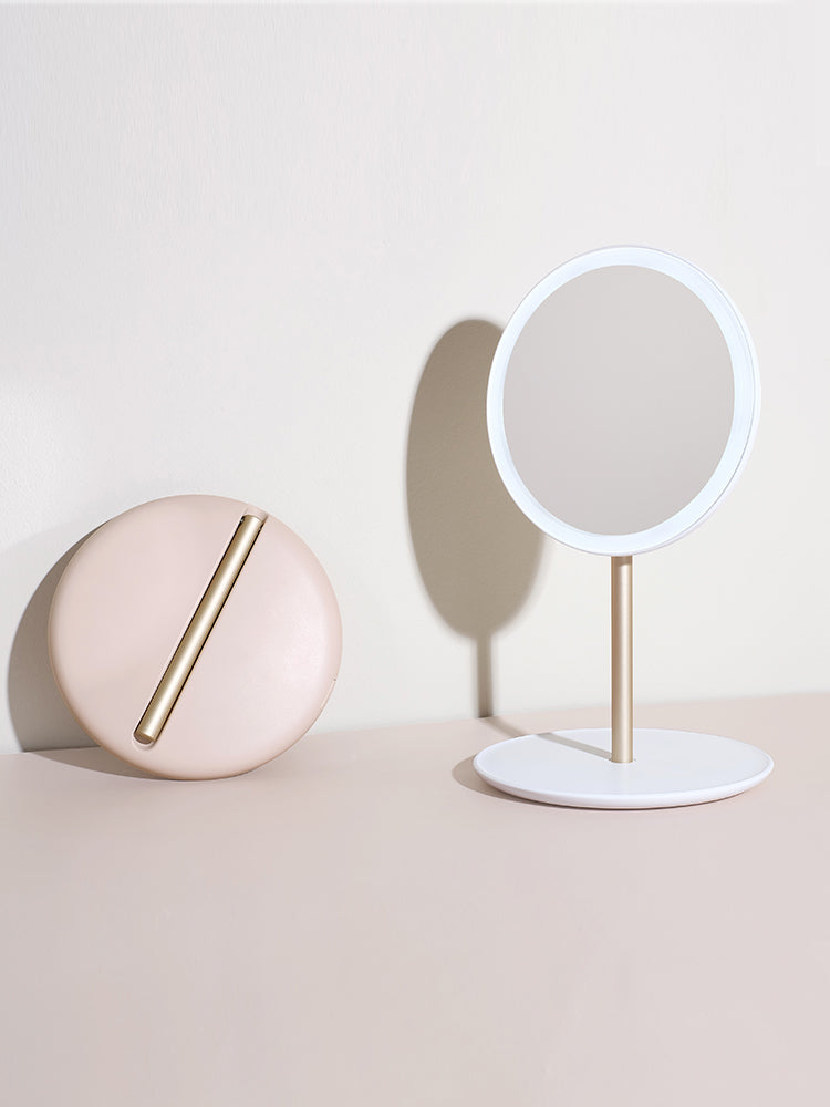 Portables LED-Makeup-Spiegelset