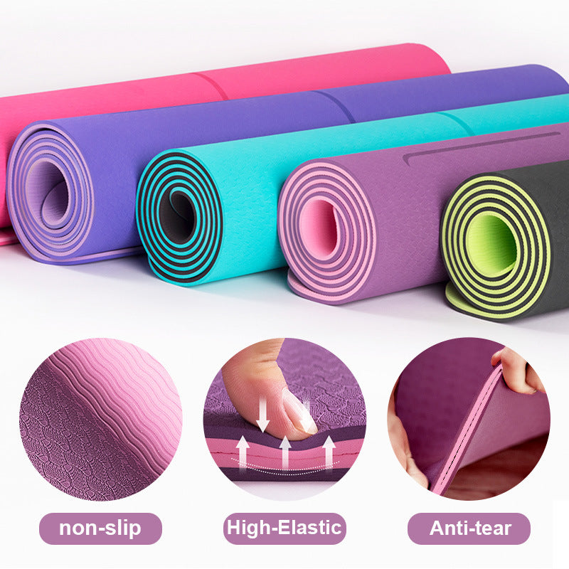 TPE-Yogamatte mit Positionslinien – Bild 6 | LuxeStyle