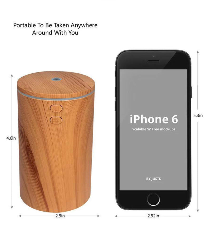 USB Aroma Diffuser Holzmaserung