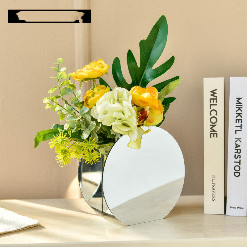Acryl-Blumenvase mit Spiegel-Print | LuxeStyle