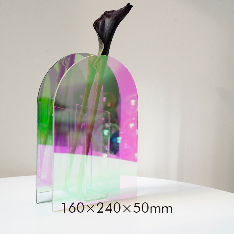 Acryl-Blumenvase mit Spiegel-Print – Bild 3 | LuxeStyle